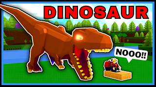 Dinosaur FUNNY MOMENTS in Roblox Build a Boat for Treasure