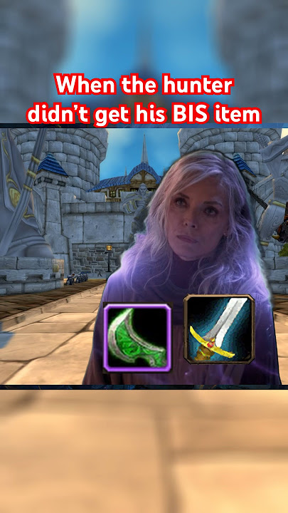 When the hunter didn’t get his BIS item #worldofwarcraft #warcraft #wowclassic #mmo #mmorpg
