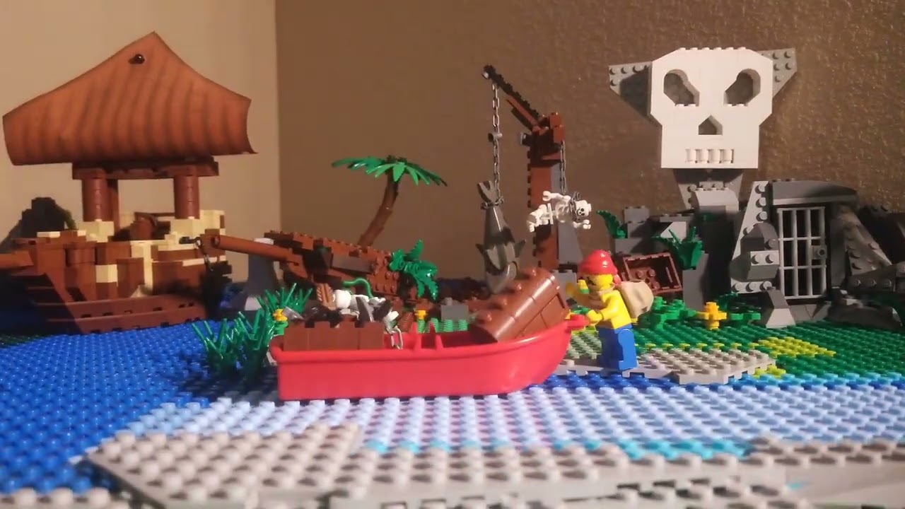 LEGO Stop Motion - Cowboy vs Pirate