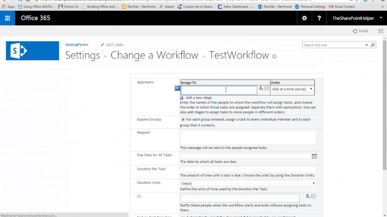 Step by step Sharepoint 2013 approval workflow YouTube