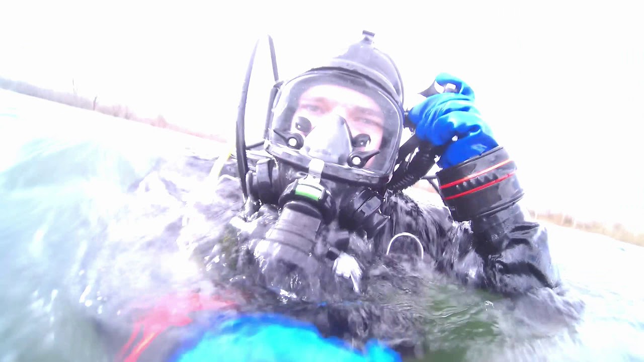 Ice Dive with Paralenz and Full Face Mask Dräger Panorama Nova Dive 