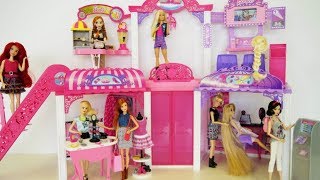 BARBIE Doll Malibu Avenue Mall Playset  Disney Princess Snow White, Cinderella, Rapunzel, Ariel screenshot 4