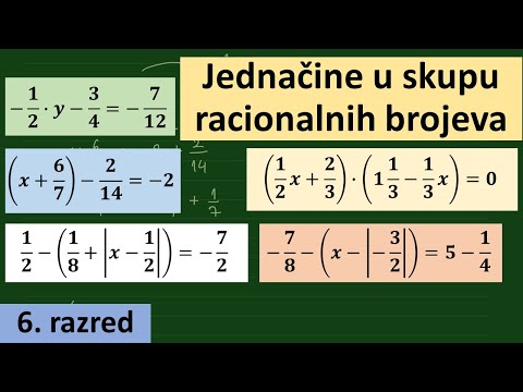 Video: Šta je rješavanje racionalnih jednačina?