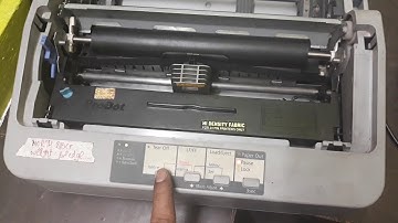 Epson lx 310 font change seting