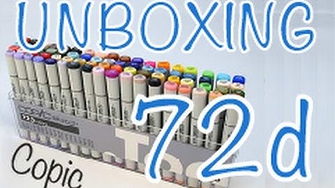 COPIC 72 set D UNBOXING