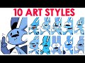 10 ART STYLE CHALLENGE - Cartoon Edition