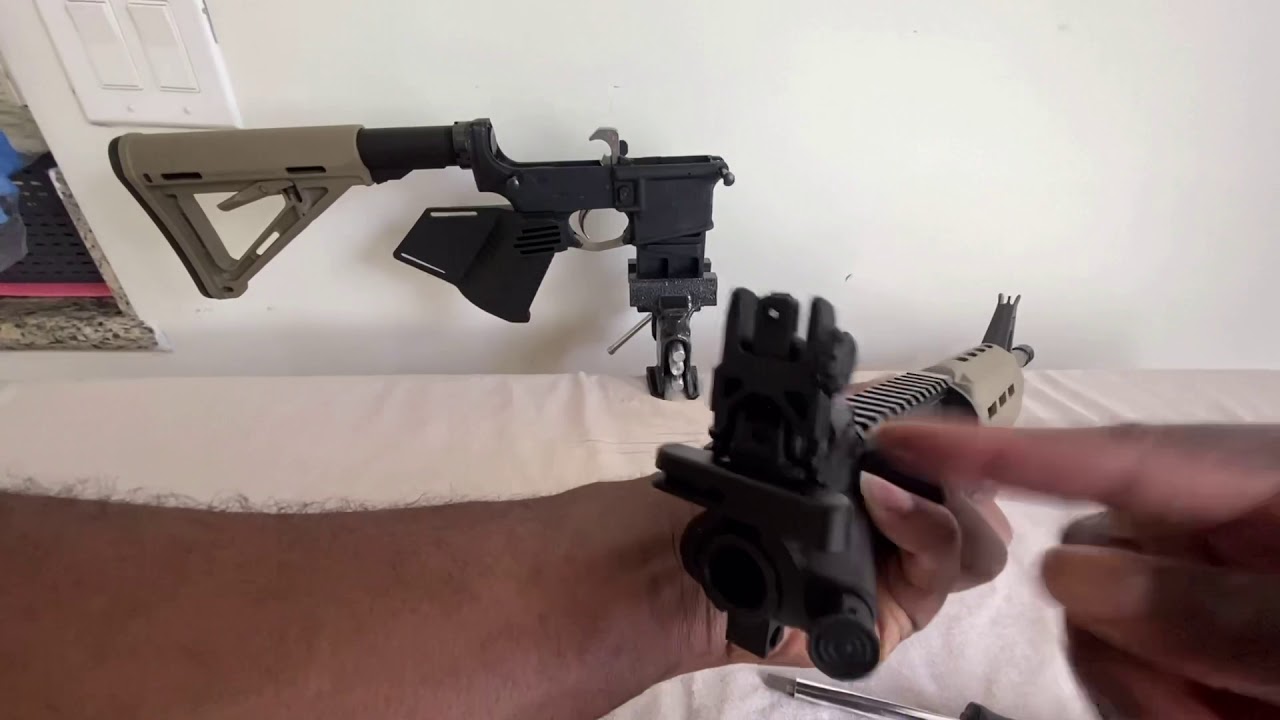 Magpul Mbus Rear Sight Installation On My AR 15 YouTube