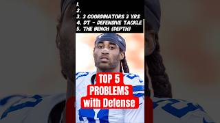 TOP 5 DEFENSE PROBLEMS #dallascowboys Defense #dc4l #demboyz #micahparsons