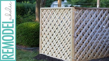 Hide Your Outdoor AC Unit! Easy DIY Lattice Air Conditioner Screen