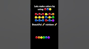 #Learning how to make colours by the primary colours# ￼