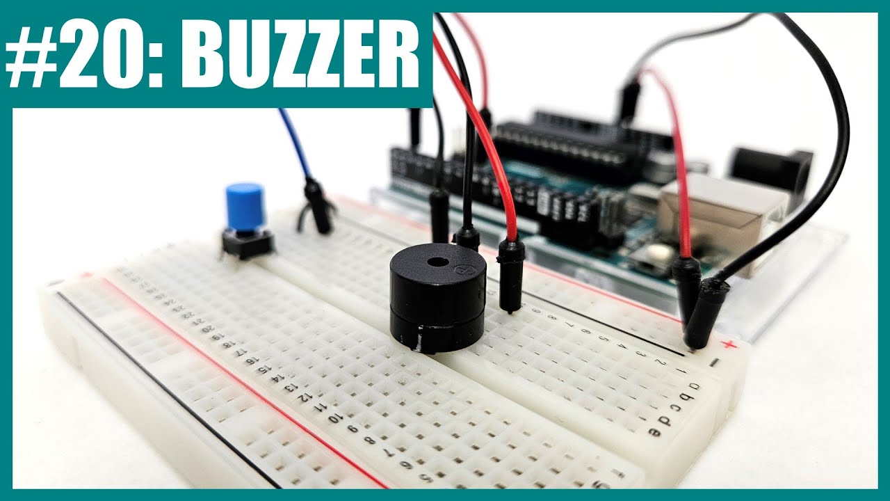 How to Use Buzzers (Active and Passive) with an Arduino (Lesson #20) 