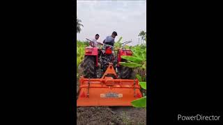VST Zetor 45hp tractor rotary work between banana and Areca nut plantation