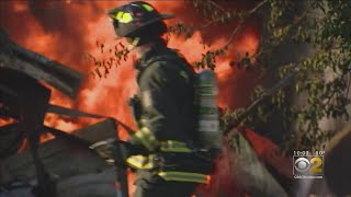 I-80 Shut Down Due To Brush Fires Sparked By Industrial Fire In Joliet