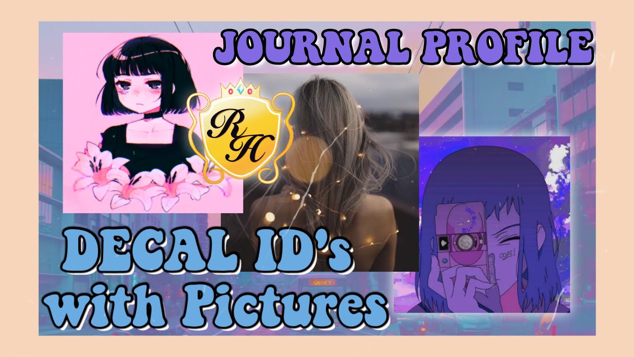 Decal Ids Codes For Journal Profile With Pictures Part 1 Ft Bts And More Royale High Journal Youtube - roblox bloxburg cinema decal ids youtube in 2020