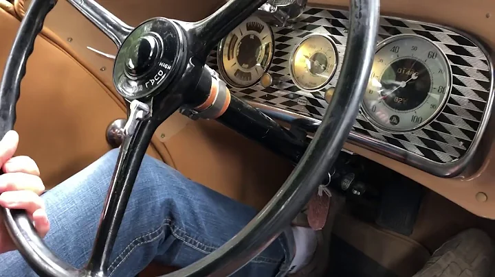 1935 Auburn 851 Boattail driving using low gear ratio from an original 2 speed rear axle