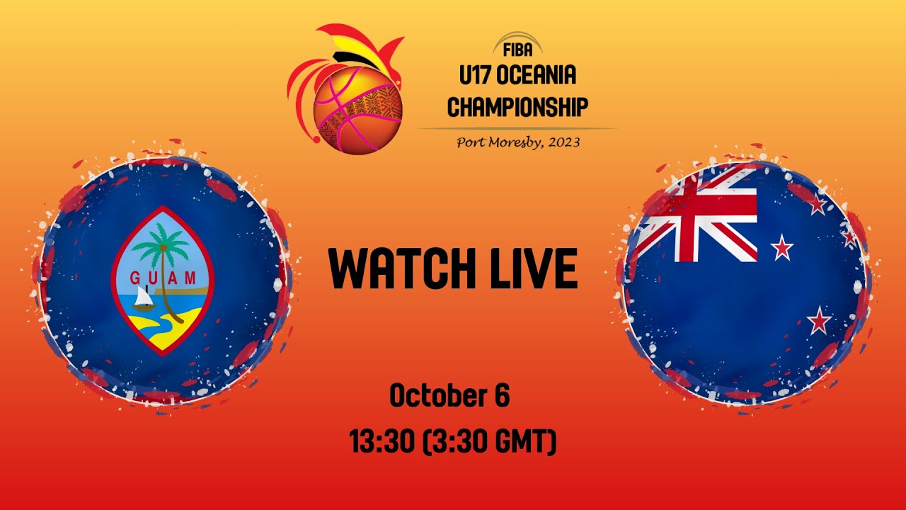 Guam v New Zealand Full Basketball Game FIBA U17 Oceania Championship 2023