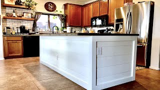 How to Shiplap a kitchen Island