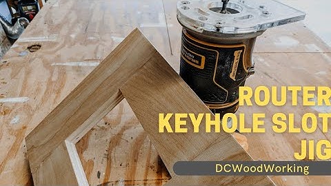 Easy Router Keyhole Slot Jig