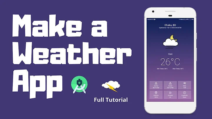 Make a Weather App for Android | Android Studio | Kotlin