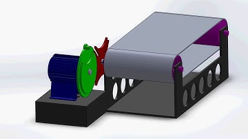 Geneva Wheel with Belt Conveyor By A7