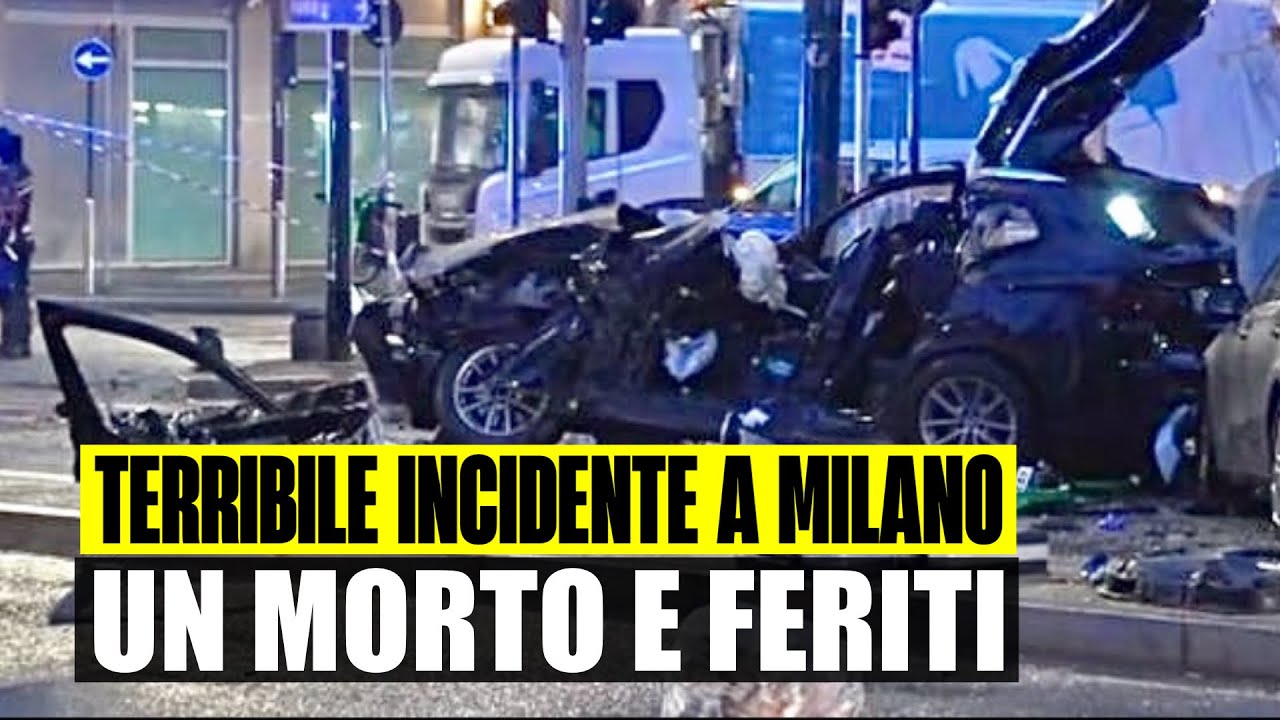 INCIDENTE SHOCK NEL CENTRO DI MILANO TRA PIÙ AUTO: UN MORTO E FERITI ...