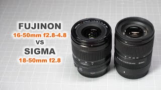 : Fujinon XF 16-50mm f2.8-4.8 VS Sigma 18-50mm f2.8 -   