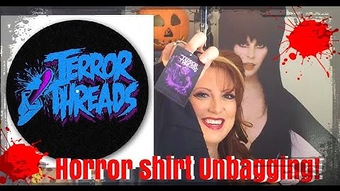 Terror Threads Horror Tee Shirt Unbagging !