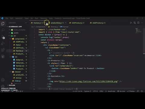 ecommarce coding ninjas react skill test