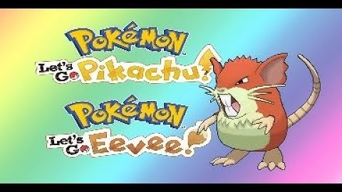 Live Shiny Raticate Pokemon Let