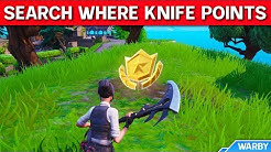 search where knife points on treasure map location guide fortnite season 8 duration 0 38 - where does the knife point on the treasure map loading screen fortnite