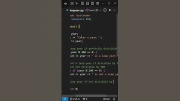 📅 Is it a LEAP YEAR? 🤔 C++ Code Explained! #Programming #LeapYear