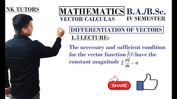 1.3 if magnitude of vector f is constant BSc GNDU 4th sem