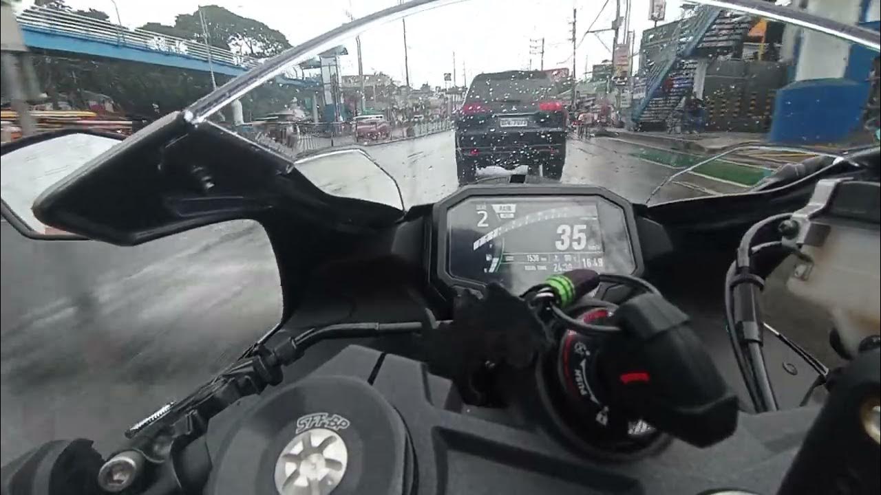 ZX6R 2024 1st gear top speed Rain Mode YouTube