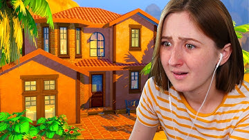 I Tried to Build a House Using Just One Color in The Sims 4 (i’m scared)