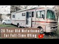 HOW WE CHOSE OUR 26-YEAR-OLD MOTORHOME FOR FULL-TIME RV LIVING: Travel PT Discusses RV Life | S1:E14