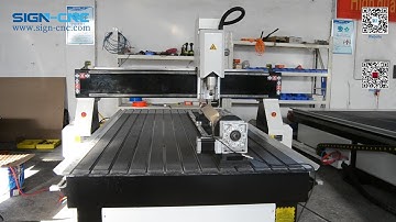 SIGN 1325 4axis CNC Router With Rotary Device
