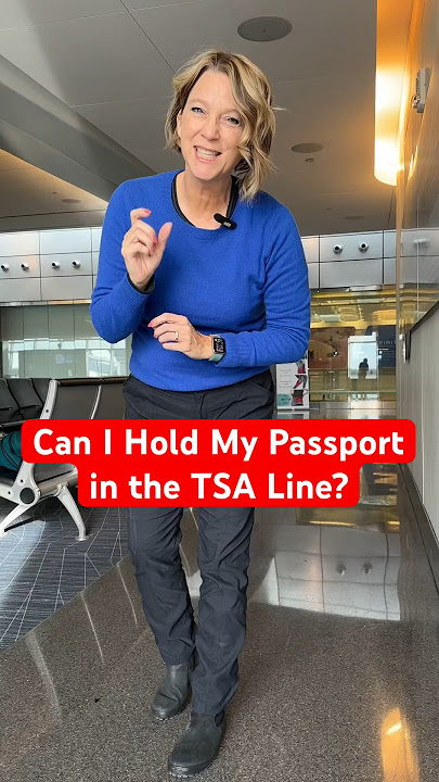 Is it okay to carry your passport through the Airport Security line? #traveltips #tsatips