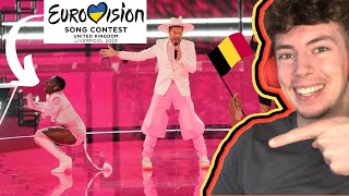 Gustaph - Because Of You | Belgium 🇧🇪 Eurovision 2023 [UK REACTION]