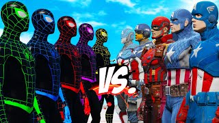 Team Spider-Man Vs Team Captain America - Epic Superheroes War