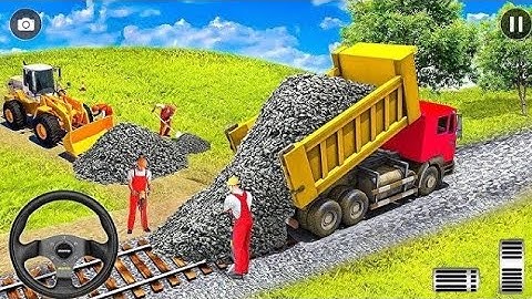 JCB Simulator: JCB Games 2024 - Railway Construction Simulator 3D - Android Gameplay