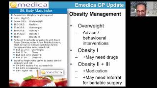 Emedica GP Update Session 4 - June 2025: NICE Overweight and Obesity Management Guidelines