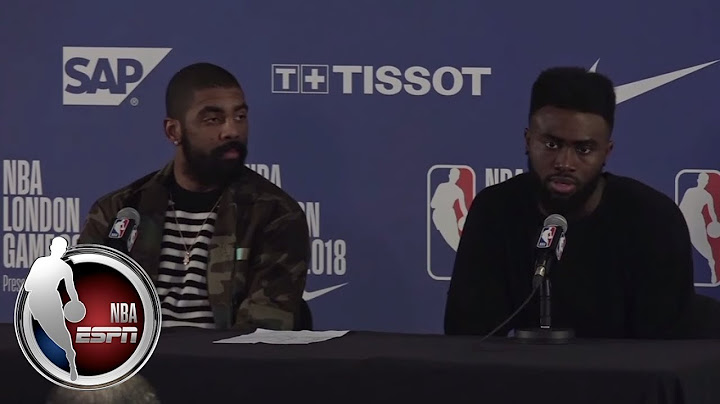 Jaylen Brown jokes on Kyrie Irving saying 'I'm sick of you' | ESPN
