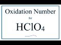 How to find the Oxidation Number for Cl in HClO4     (Perchloric acid)