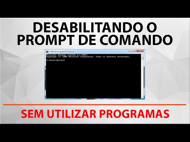 Prompt de comando continua aparecendo? Pare!