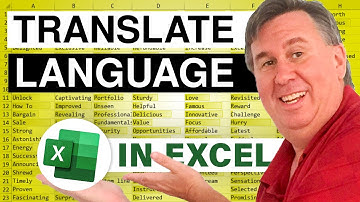 Excel - Learn how to Translate Foreign Languages in Excel | Microsoft Excel Tutorial - Episode 438