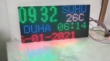 DIY Jam Waktu Sholat RGB P5 || Muslim Time Prayer