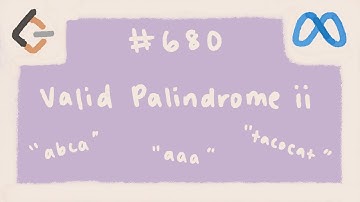 Valid Palindrome II - Leetcode 680 - Python