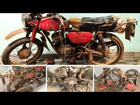 Видео: Минск 125 Полная реставрация - Доработка заброшенного мотоцикла Минск 125, 2-тактный двигатель
