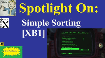 Fallout 4 (mods) - Spotlight On: Simple Sorting [XB1]