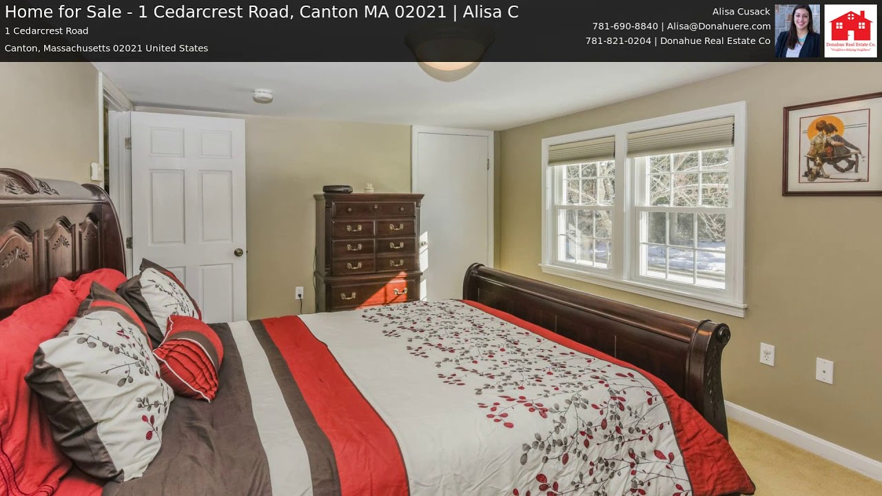 Home for Sale 1 Cedarcrest Road, Canton MA 02021 Alisa C YouTube
